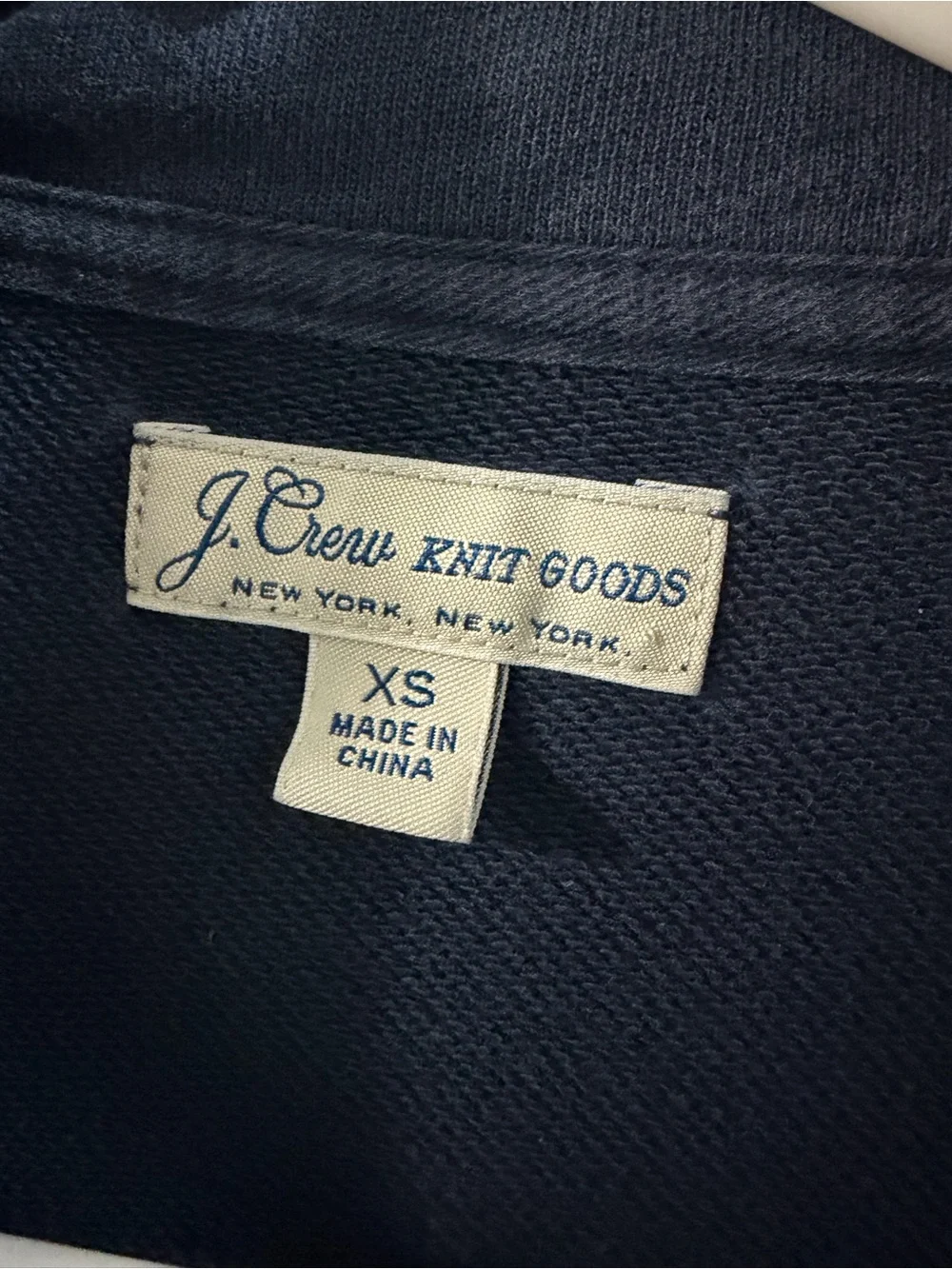 Vintage J. Crew Men’s 1/4 Zip Sweatshirt Size XS